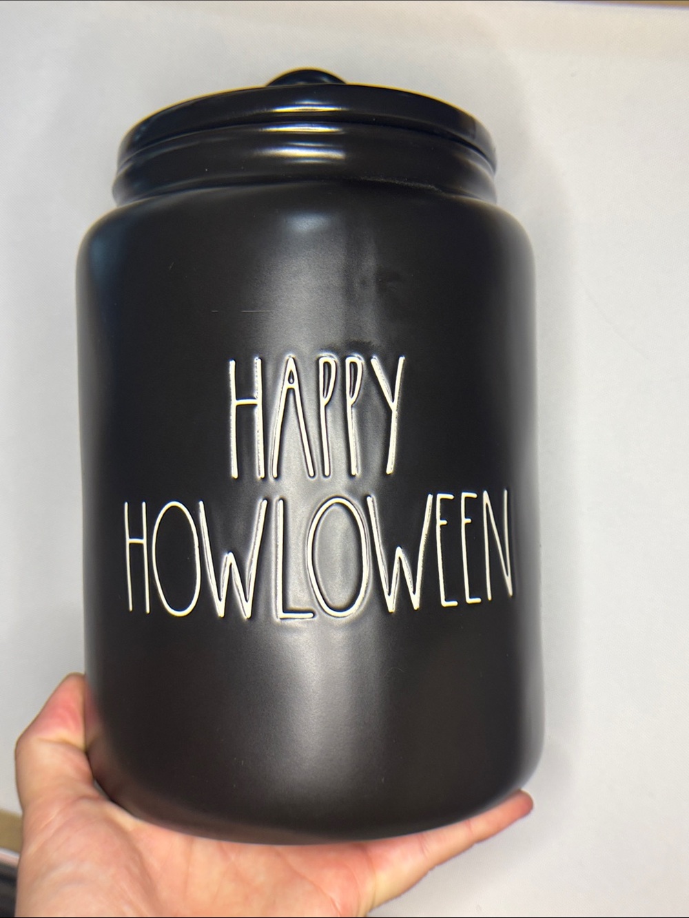 Rae Dunn “happy howloween” large canister